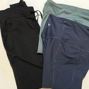 Girls Set of Three Legging/Yoga & Jogger Pants.